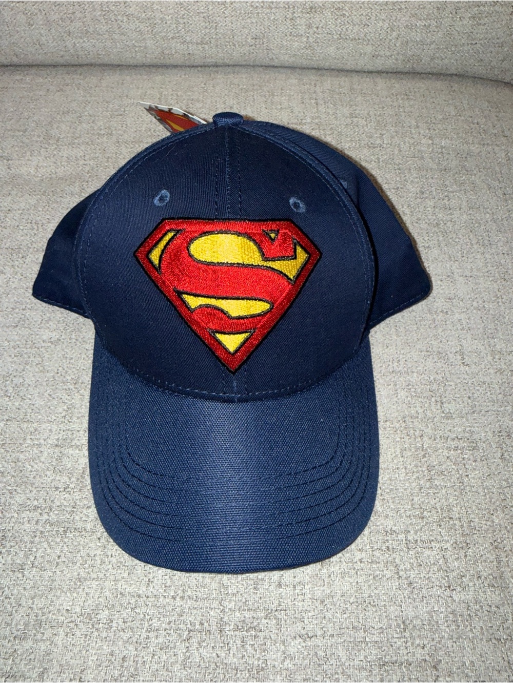 DC Comics Navy Cap with Red & Yellow Superman Shield
